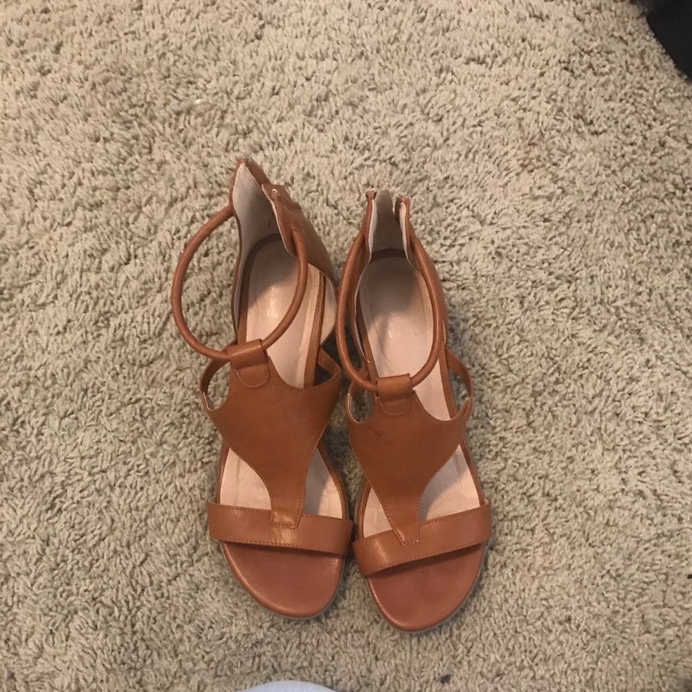 Brown Wedge Sandals